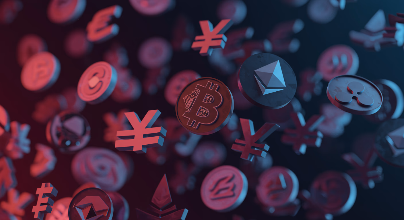 Golden Bitcoin cryptocurrency symbol coin on dark background