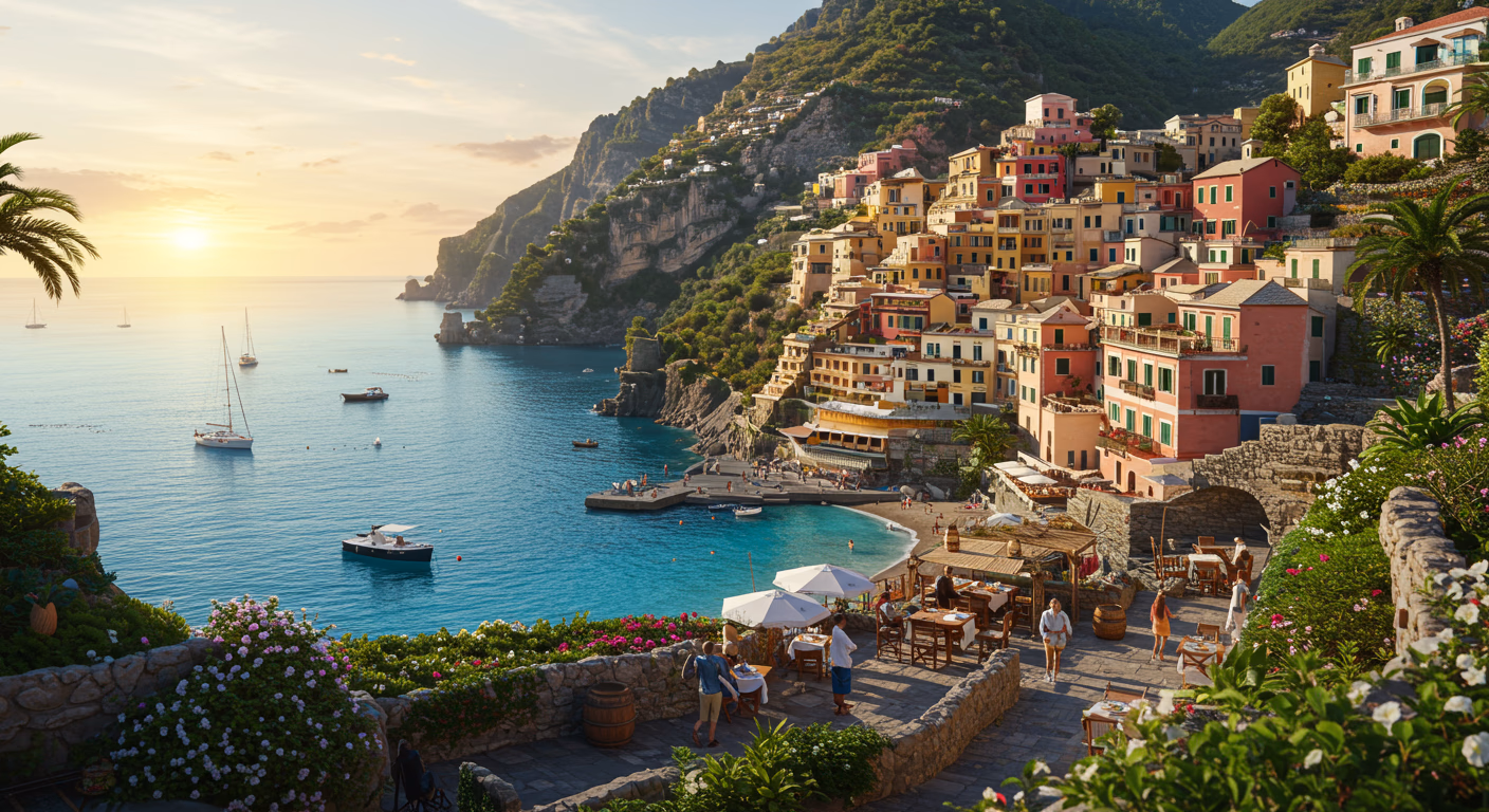 Beautiful travel destination showing scenic landscape and popular vacation location